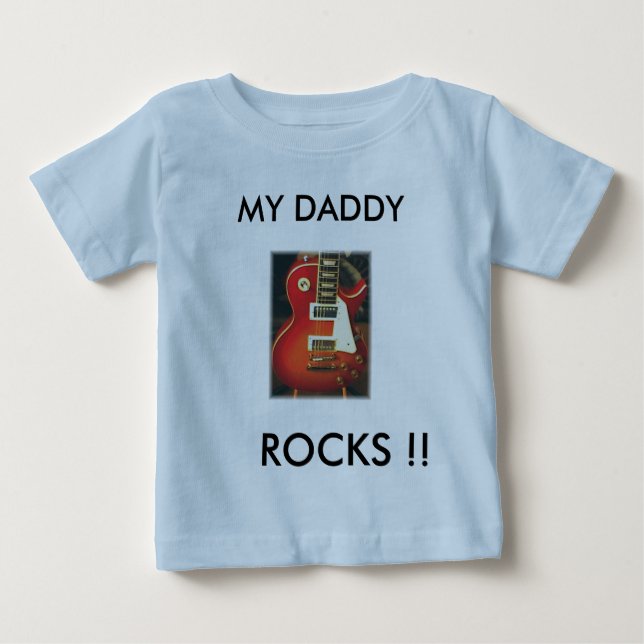 De Bebé Camiseta Daddys Little Man (Anverso)