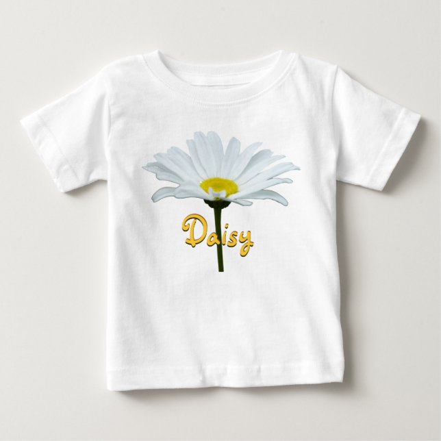 De Bebé Camiseta Daisy Personalizada Daisy Baby Shirt (Anverso)