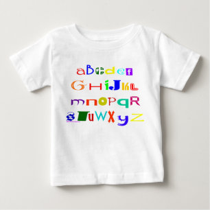 De Bebé Camiseta del alfabeto