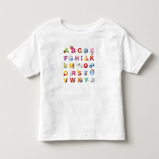De Bebé camiseta del alfabeto del niño