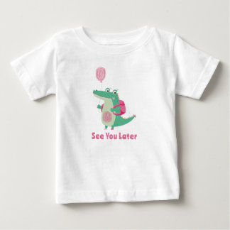 De Bebé Camiseta del aligador infantil