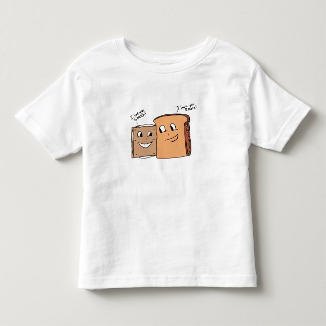 De Bebé Camiseta del amor del bocadillo (niño) (Anverso)