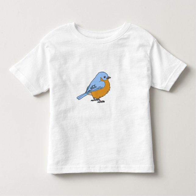 De Bebé Camiseta del Bluebird (Anverso)
