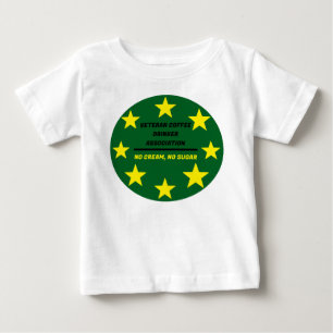 De Bebé Camiseta del café veterano
