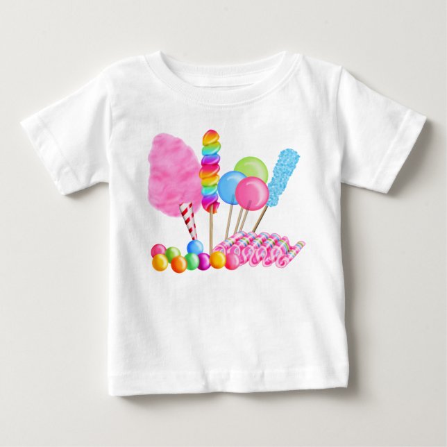 De Bebé Camiseta del circo del caramelo (Anverso)