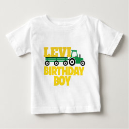 DE BEBÉ CAMISETA DEL CUMPLEAÑOS DEL TRACTOR