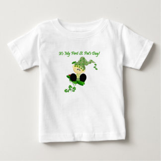 De Bebé Camiseta del día del St. Patricks del Leprechaun