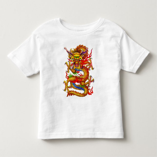 De Bebé Camiseta del dragón (Anverso)