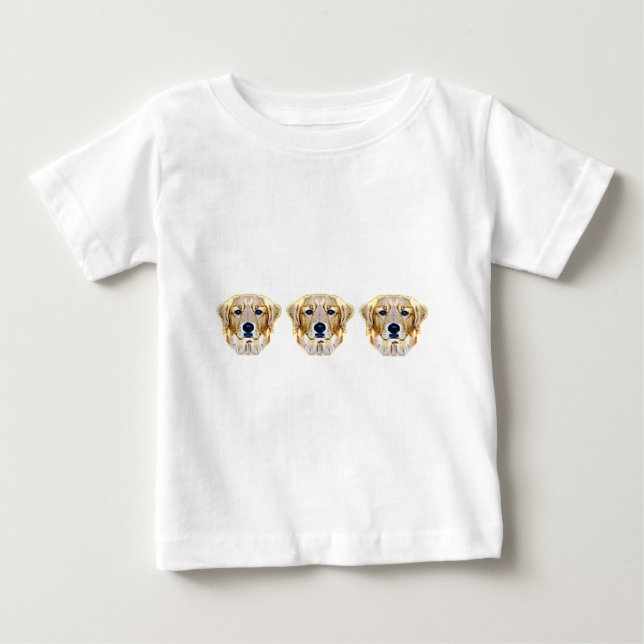 De Bebé Camiseta del golden retriever (Anverso)