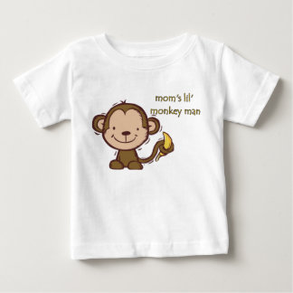 De Bebé camiseta del hombre del mono