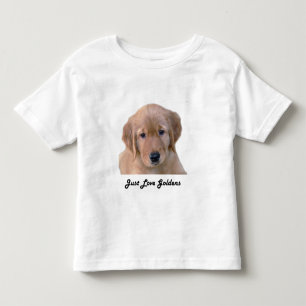 De Bebé Camiseta del niño con el perrito del golden