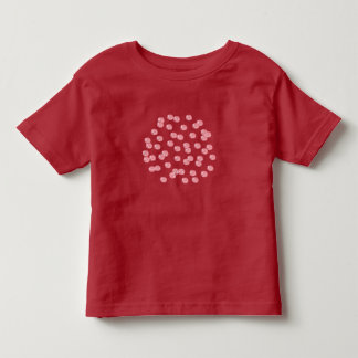 De Bebé Camiseta del niño con los lunares rojos