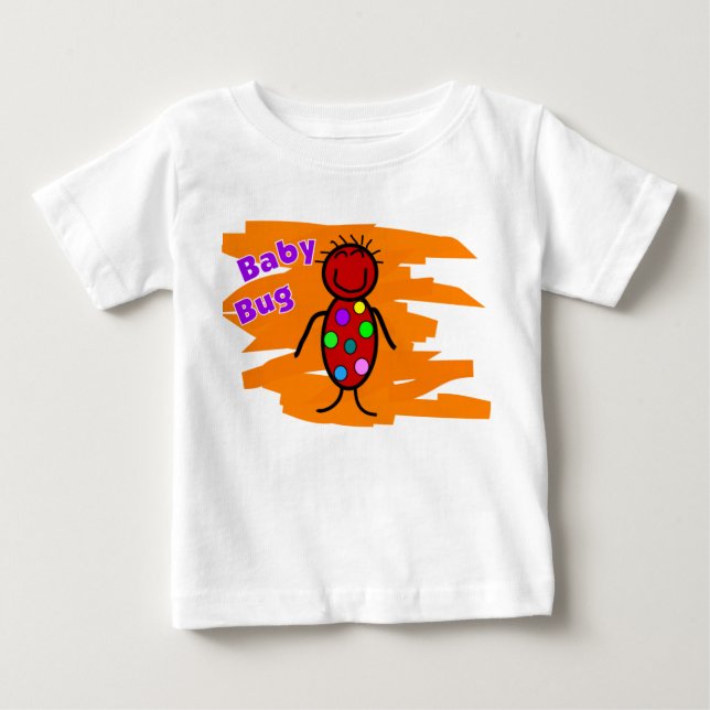 De Bebé Camiseta del niño del insecto del bebé--Diseño (Anverso)