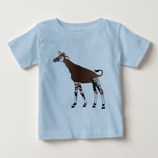 De Bebé Camiseta del niño del Okapi (Anverso)