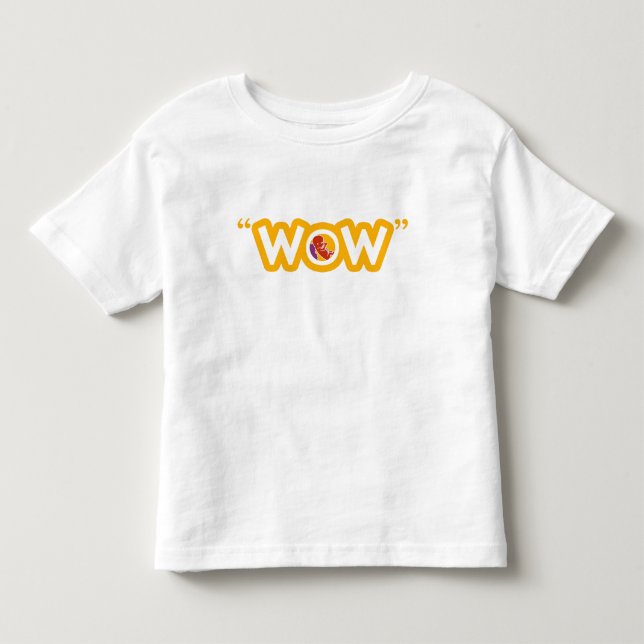 De Bebé Camiseta del niño del "wow" (Anverso)