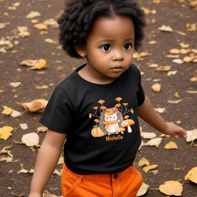 De Bebé Camiseta del niño pequeño del Hedgehog del otoño (Subido por el creador)