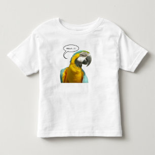 De Bebé Camiseta del niño pequeño del loro parlante divert
