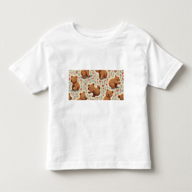 De Bebé Camiseta del oso (Anverso)