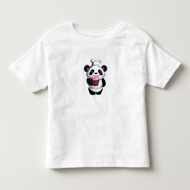 De Bebé Camiseta del Oso Panda Lindo (Anverso)