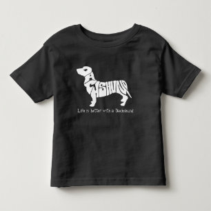 De Bebé Camiseta del perro del Dachshund del niño