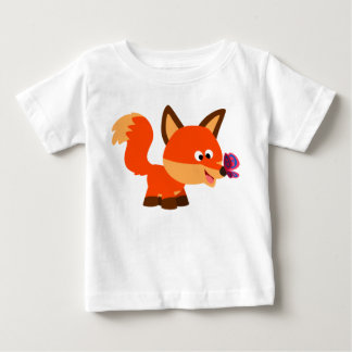 De Bebé Camiseta Del Personalizado Zorro Y Mariposa Del Be