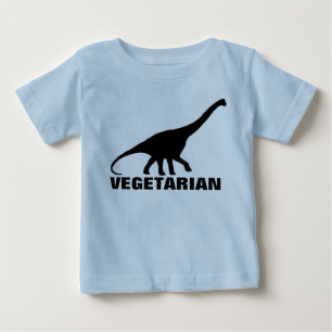 De Bebé Camiseta del VEGETARIANO del dinosaurio
