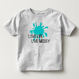 De Bebé Camiseta Divertida Desordenada Ama la Vida