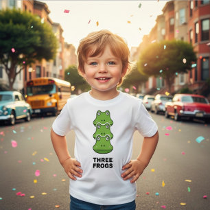 De Bebé Camiseta divertida para niños pequeños con tres ra