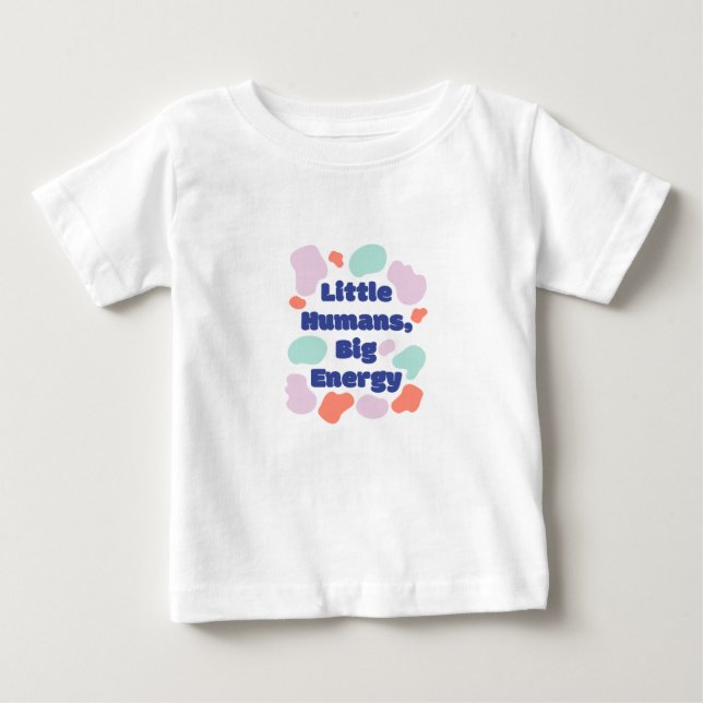 De Bebé Camiseta Divertida para Pequeños Humanos con Gran  (Anverso)