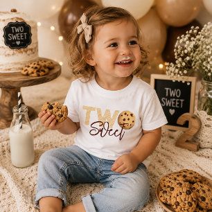 De Bebé Camiseta "Dos Dulces" por el 2º Cumpleaños - Milk