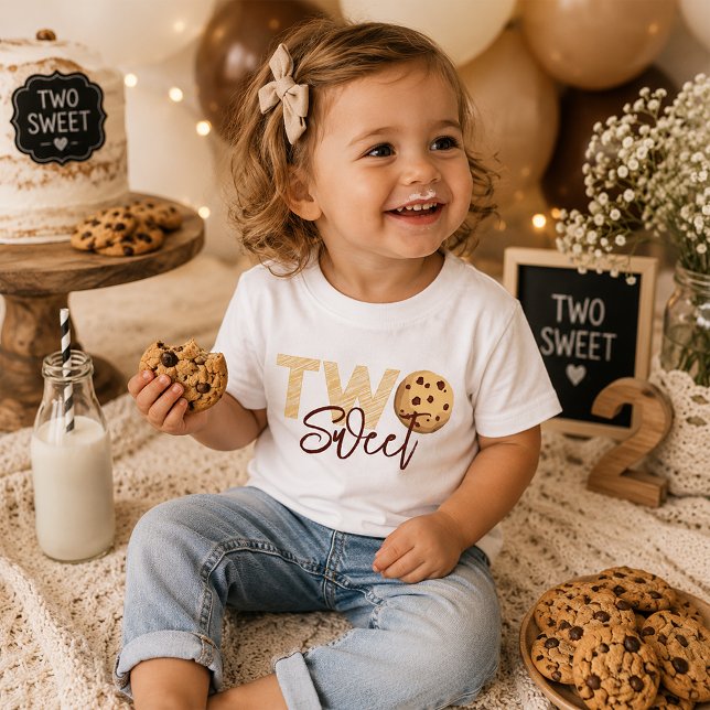 De Bebé Camiseta "Dos Dulces" por el 2º Cumpleaños - Milk  (Two Sweet Tee)