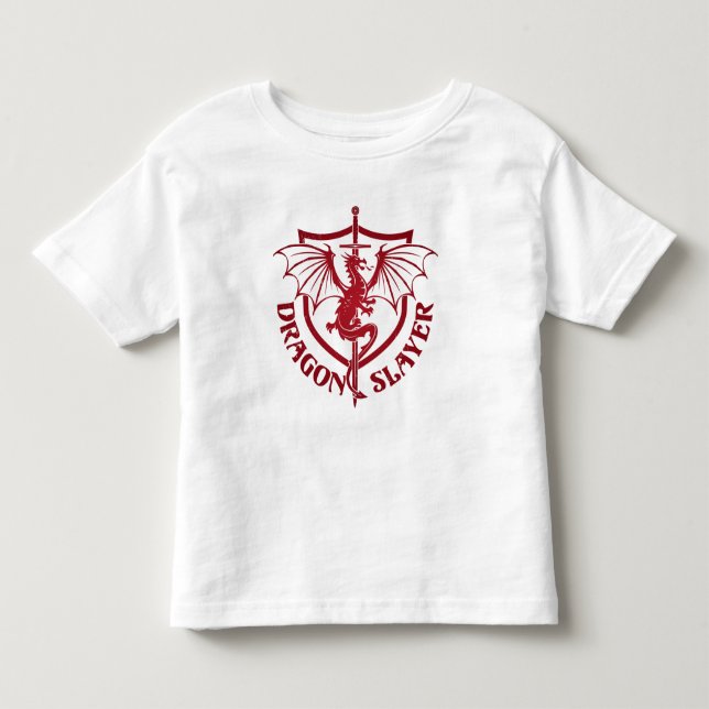 De Bebé Camiseta Dragon Slayer (Anverso)