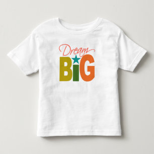 De Bebé Camiseta Dream BIG - elegir estilo y color