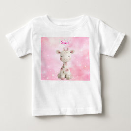 De Bebé Camiseta editable rosa chinoiserie