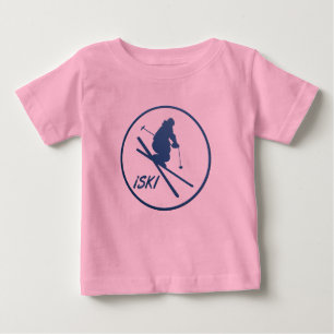 De Bebé camiseta enmarcada iSKI