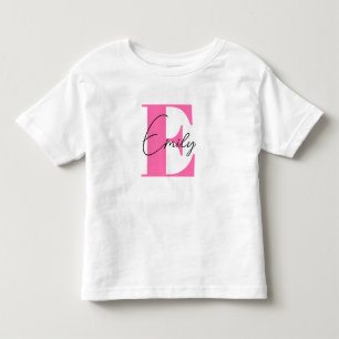 De Bebé Camiseta escolar para niña, camiseta personalizada