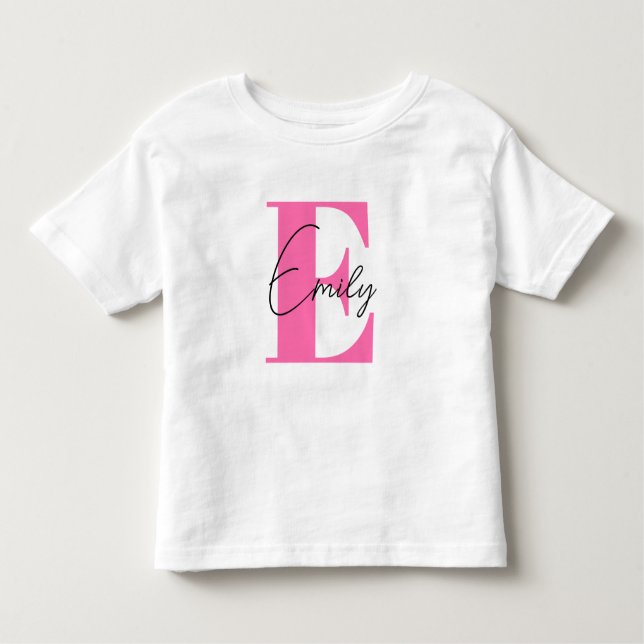 De Bebé Camiseta escolar para niña, camiseta personalizada (Anverso)