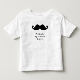 De Bebé Camiseta Esperando a Que Me Crezca el Bigote