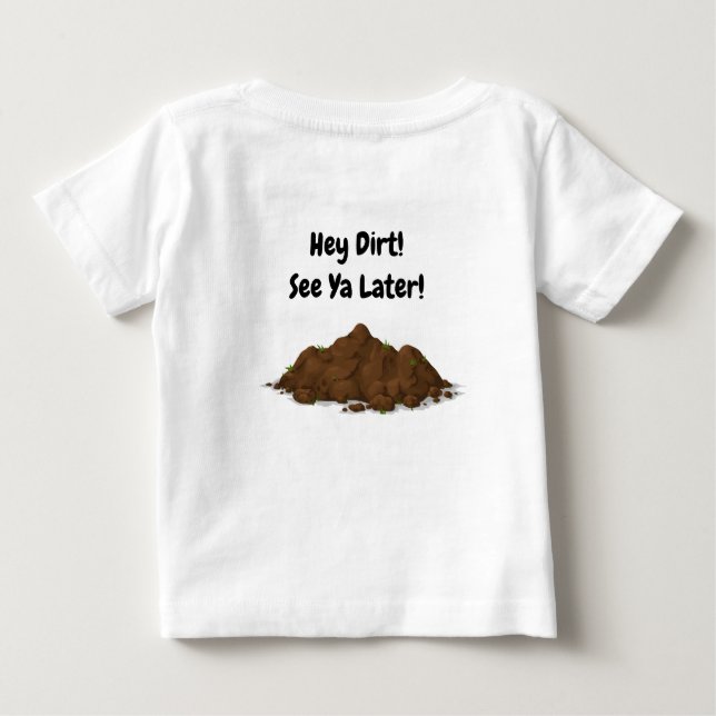 De Bebé Camiseta Excavadora Niños (Reverso)