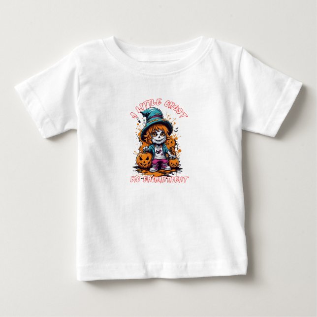 De Bebé Camiseta fantasma | Halloween Tee | Halloween (Anverso)