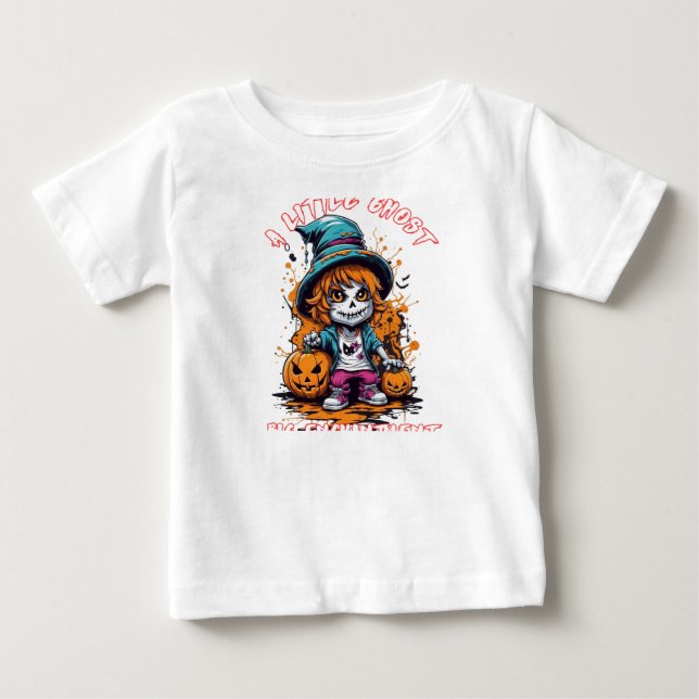 De Bebé Camiseta fantasma | Halloween Tee | Halloween (Anverso)