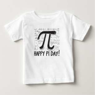De Bebé Camiseta feliz del Día del Pi para niños - Camisas