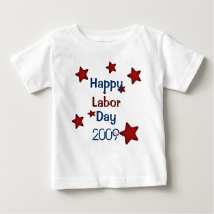 De Bebé Camiseta feliz del Día del Trabajo