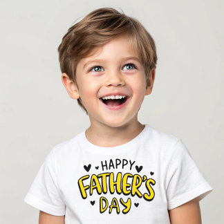 De Bebé Camiseta feliz Día del Padre para niños