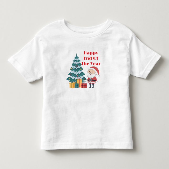 De Bebé Camiseta Feliz Fin del Año . (Anverso)