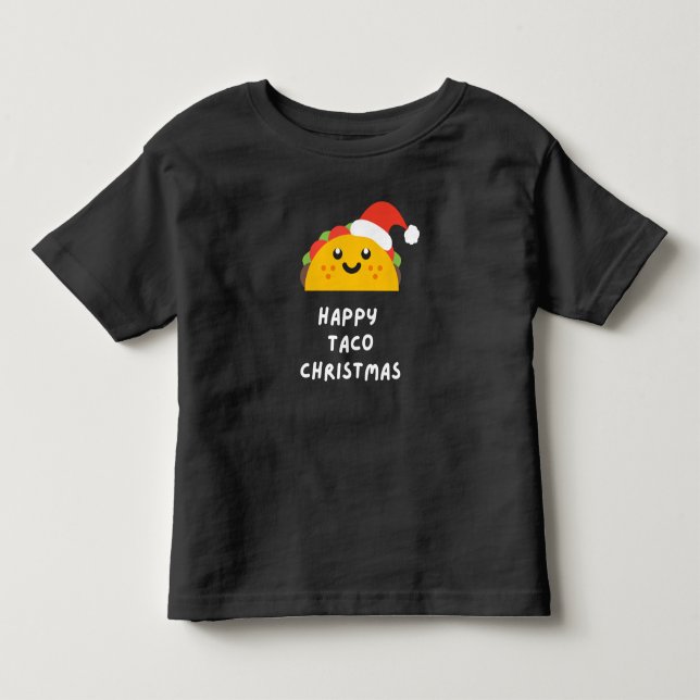 De Bebé Camiseta Feliz Navidad Taco (Anverso)