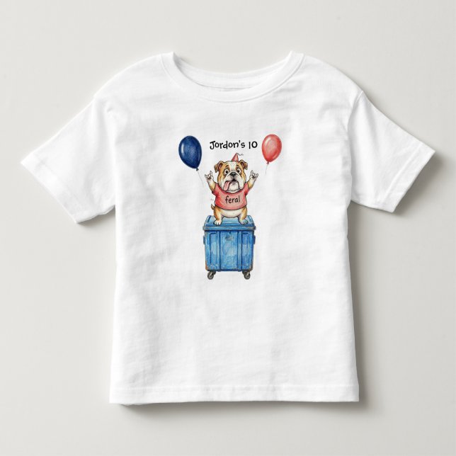 De Bebé Camiseta Feral para Niños (Anverso)