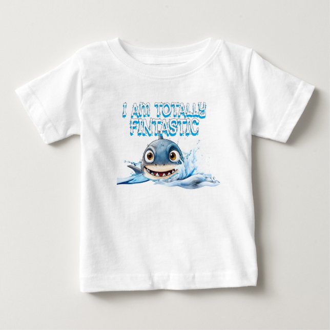 De Bebé Camiseta Fintastic Baby Shark | Océano Lindo (Anverso)