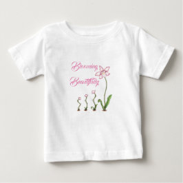 De Bebé Camiseta floral en crecimiento