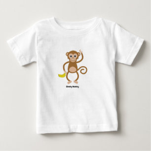 De Bebé Camiseta fresca del mono para los niños